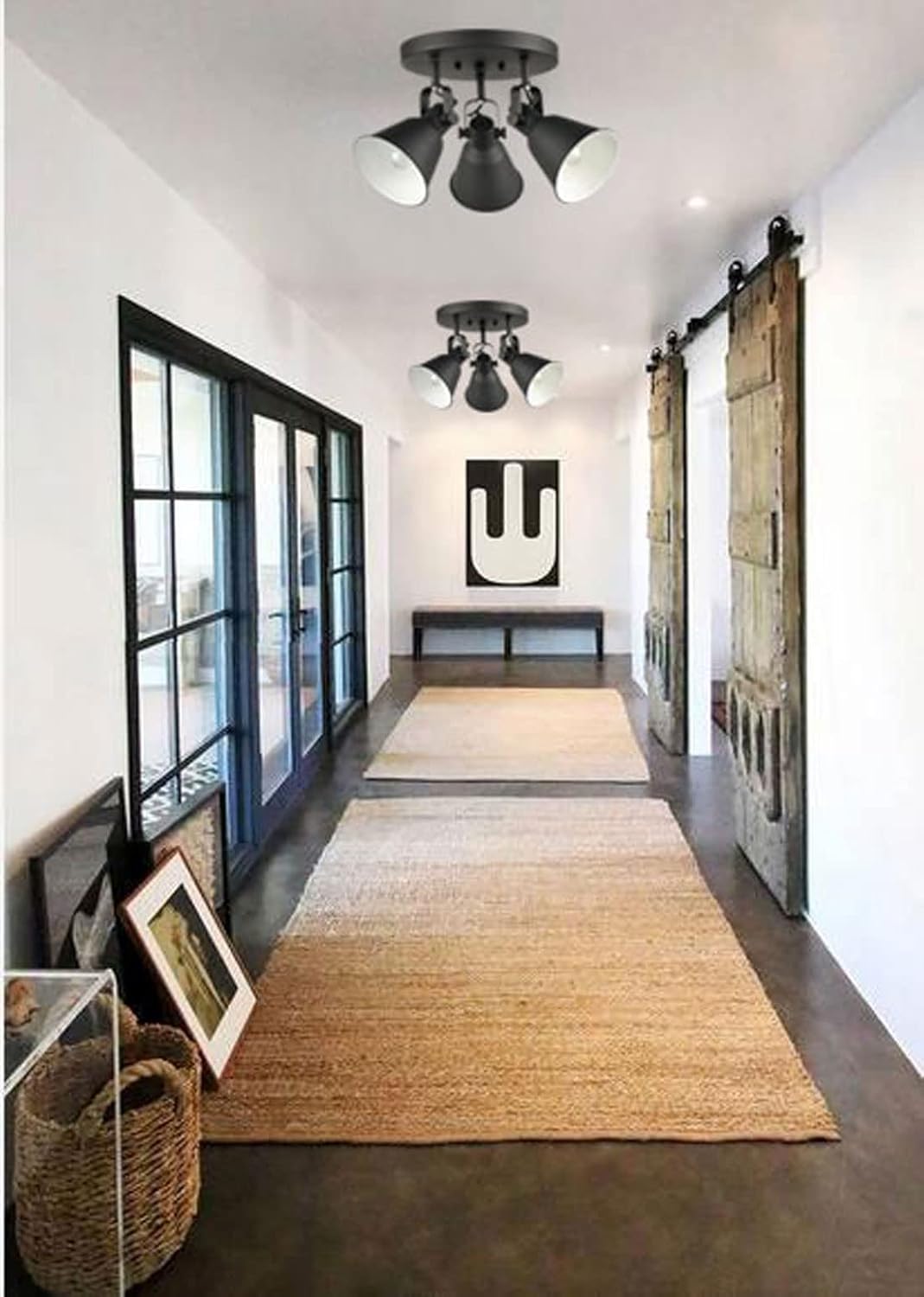 DIRYZON EUL 3 Light Ceiling Spot Light Matte Black Industrial Design