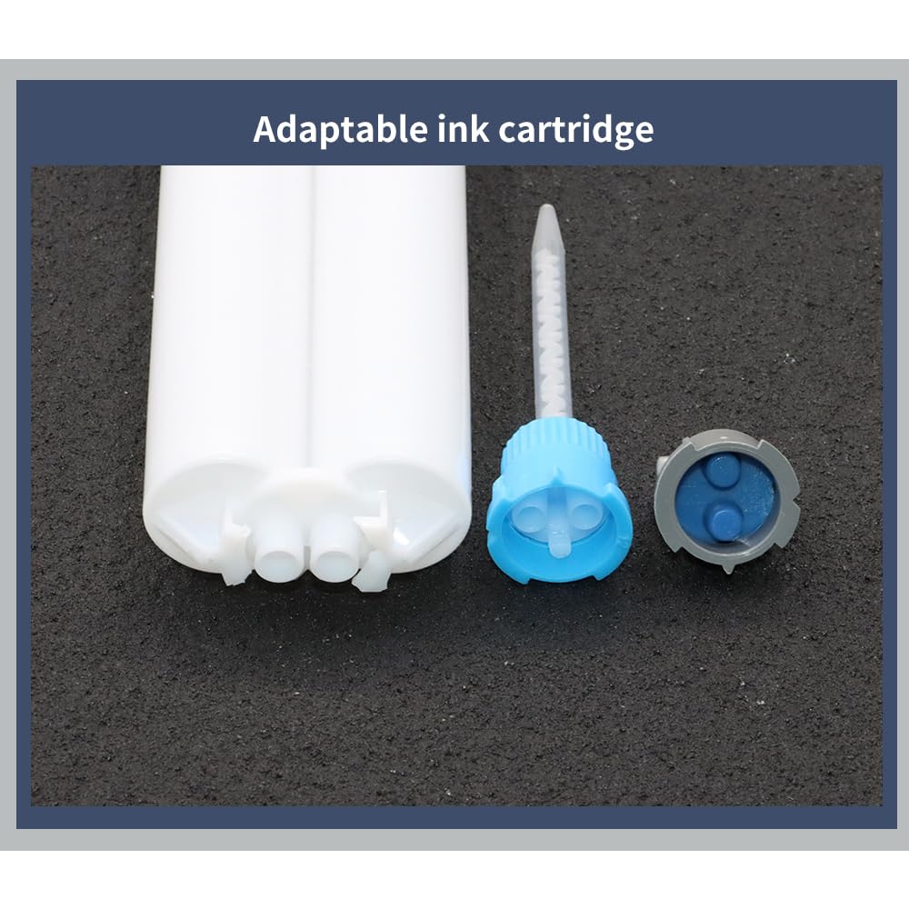 50pcs Blue Epoxy Mixing Nozzle for Glue Gun with 1121 Ratio