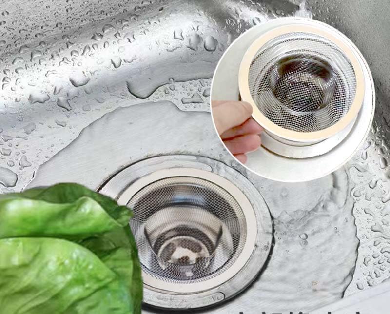 8PCS Metal Mesh Sink Strainer for Kitchen Bathroom