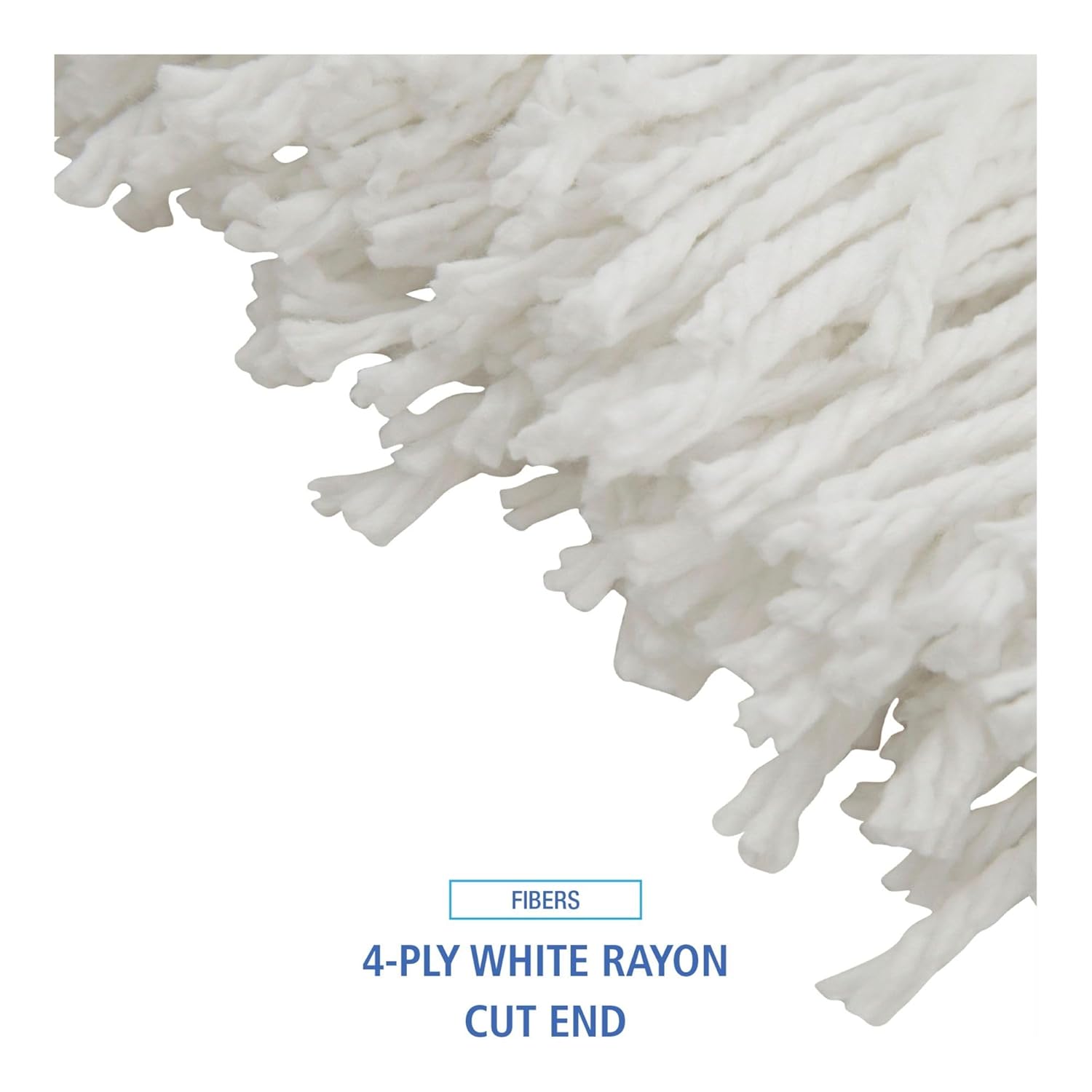 Boardwalk BWK720R 20 oz Lie-Flat Rayon Mop Head - White