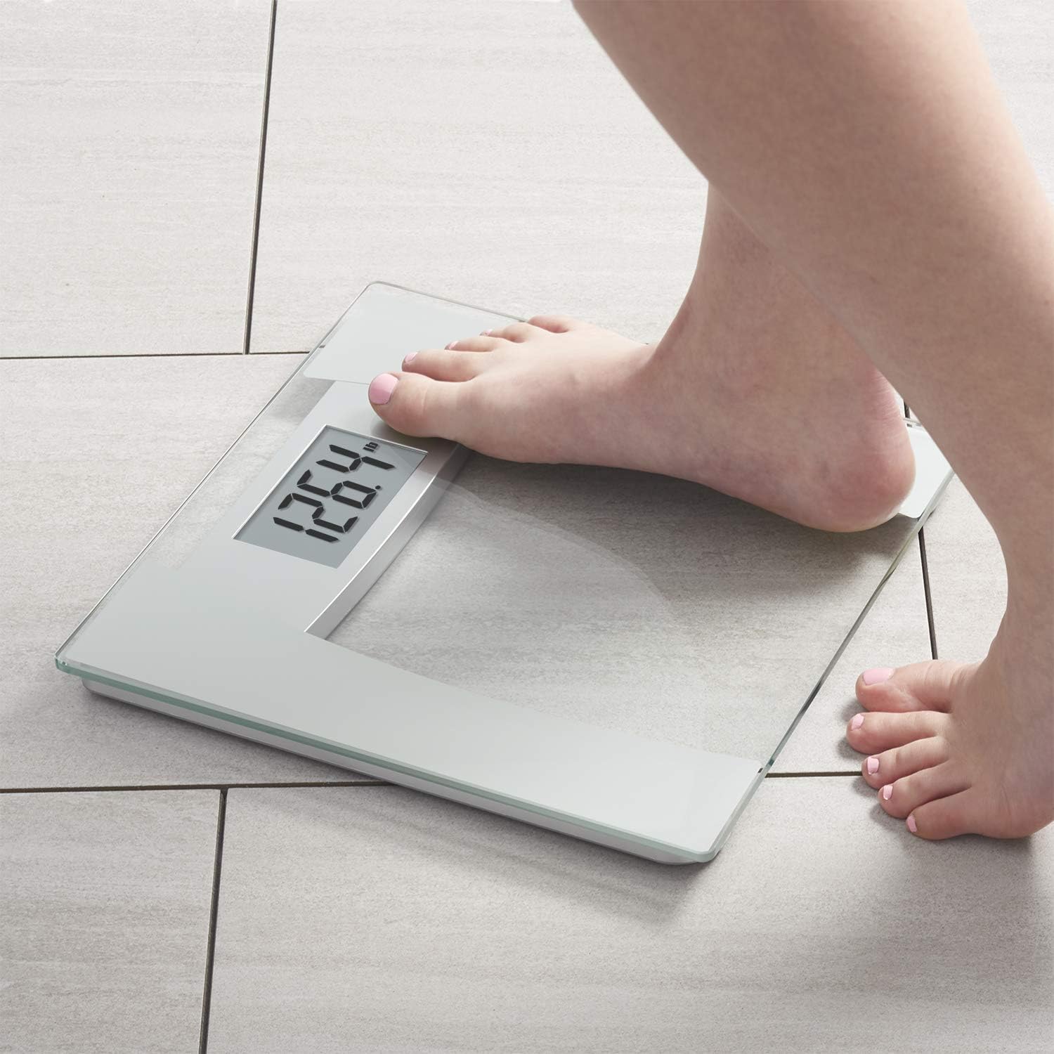 Instatrack Digital Bathroom Scale with 400 lb Capacity and High Precision