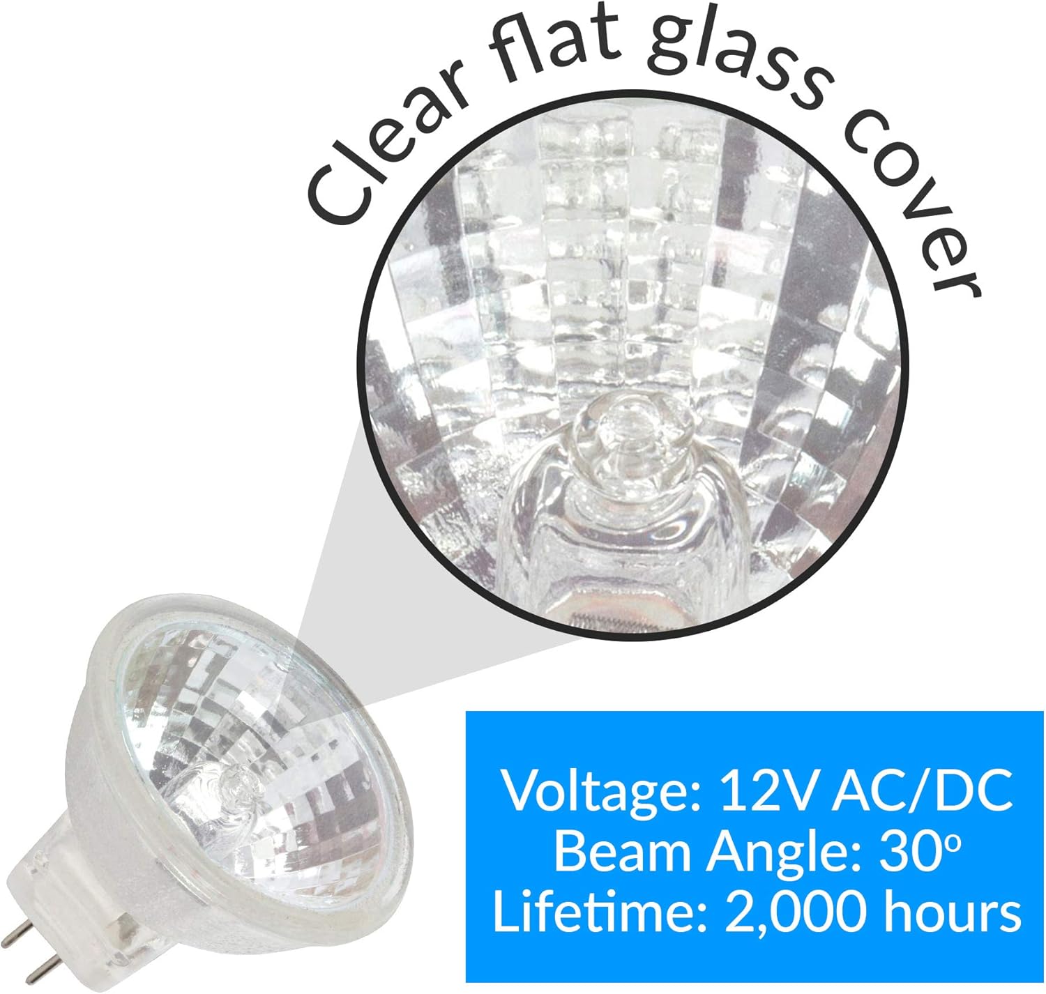 Simba Lighting 10W MR11 Halogen Spotlight Bulbs 2 Pack