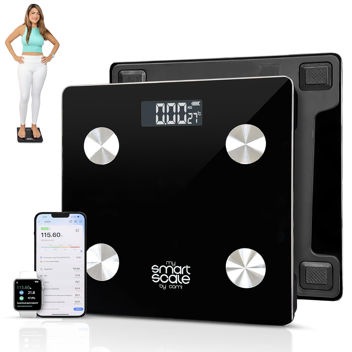 Powerfit Smart Scale with BMI and Body Fat Measurement 1