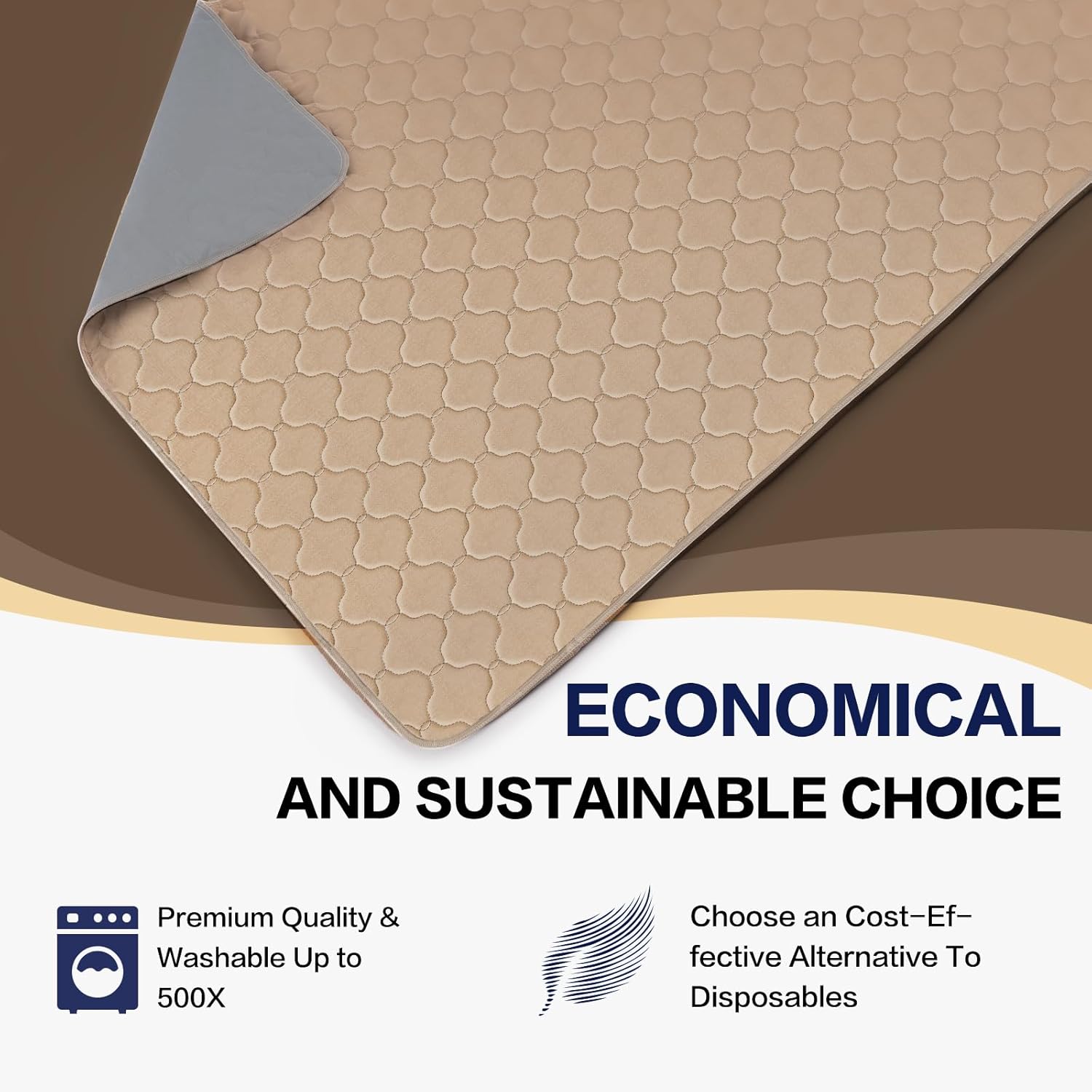 Alsunny Washable Bed Pads for Incontinence 2 Pack