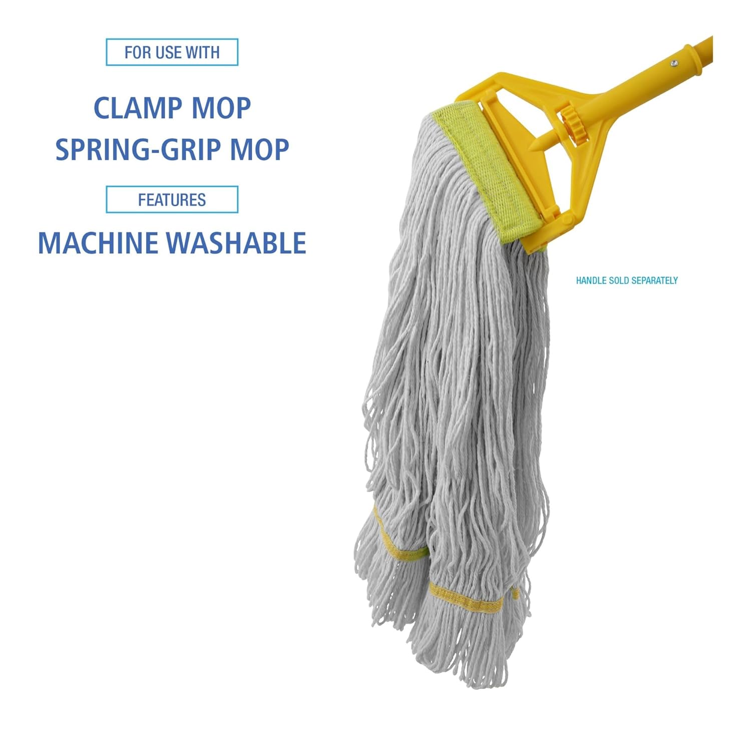 Boardwalk BWK501WH 5 in Headband Super Loop Wet Mop Head - Small White