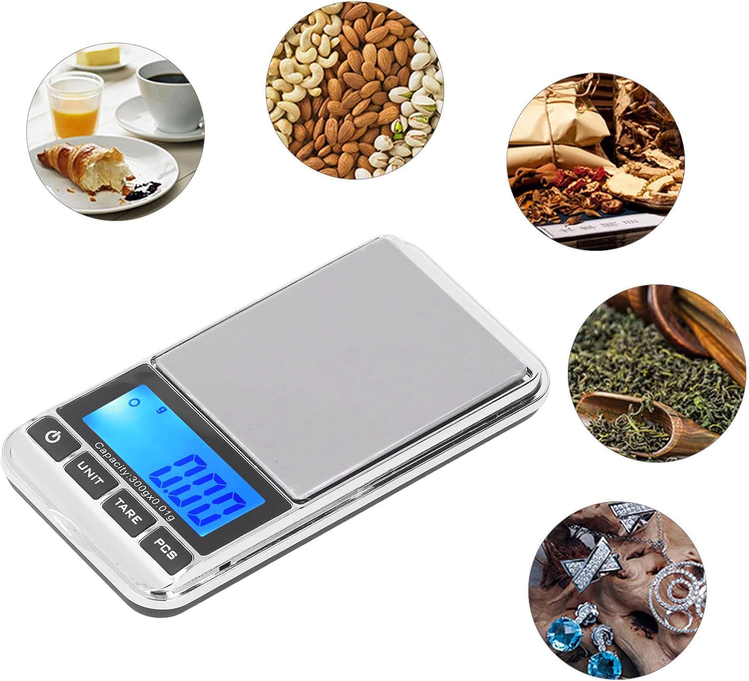 ZIZEV Digital Jewelry Scale 300g001g Portable
