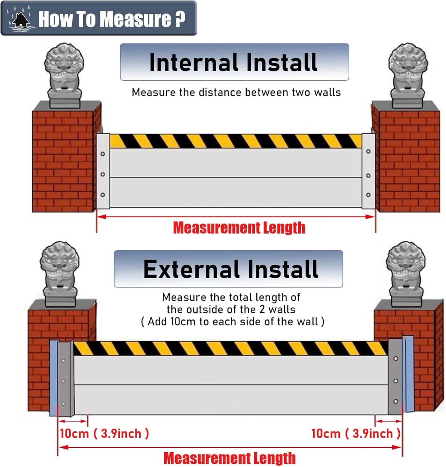 Flood Protection Barrier Panel 47inch Silver