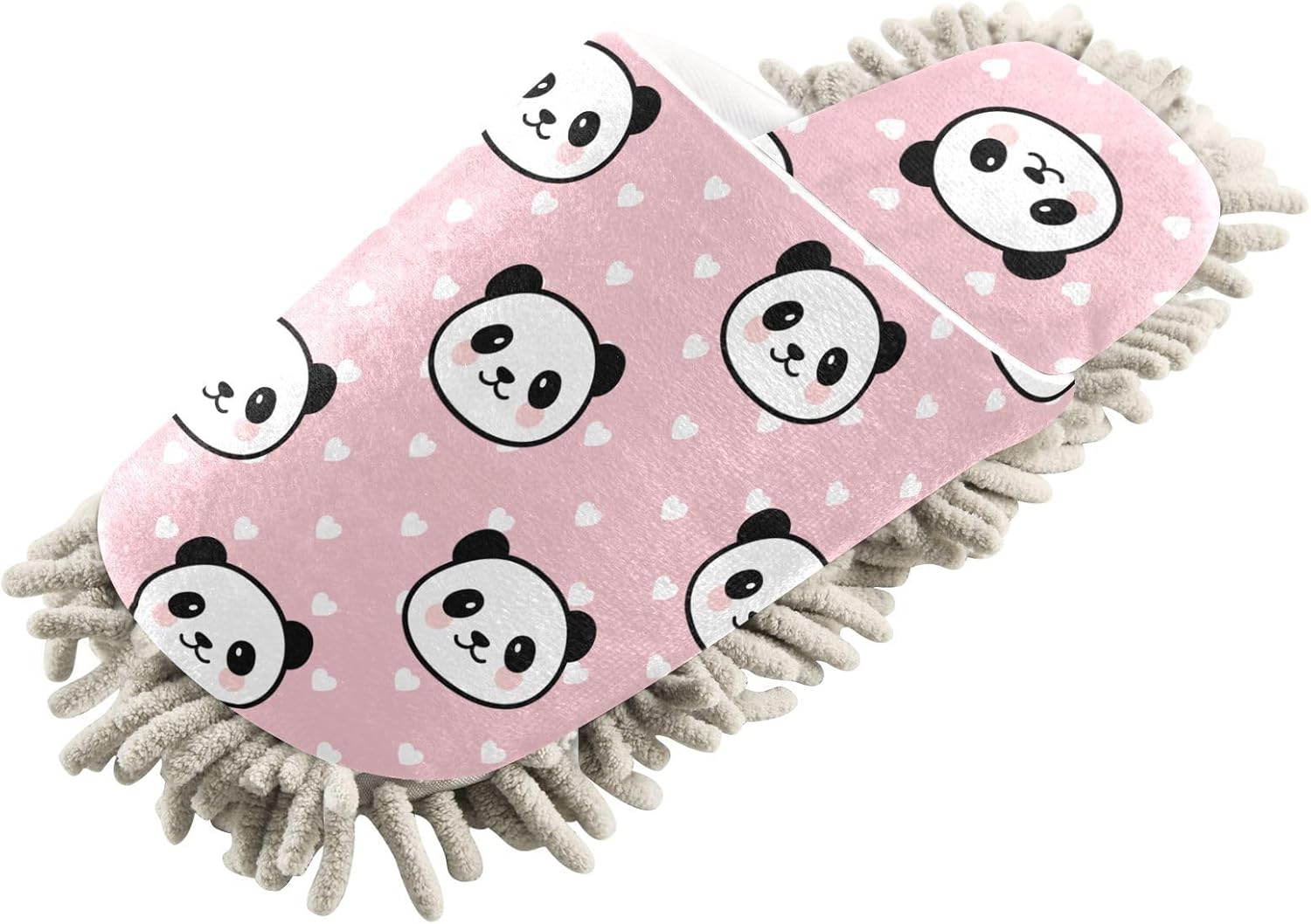 Sinestour Panda Pink Mop Slippers for Floor Cleaning