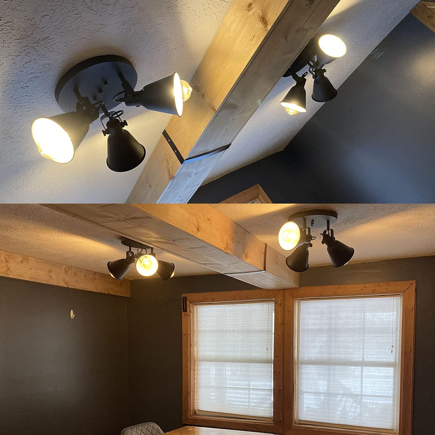 DIRYZON EUL 3 Light Ceiling Spot Light Matte Black Industrial Design