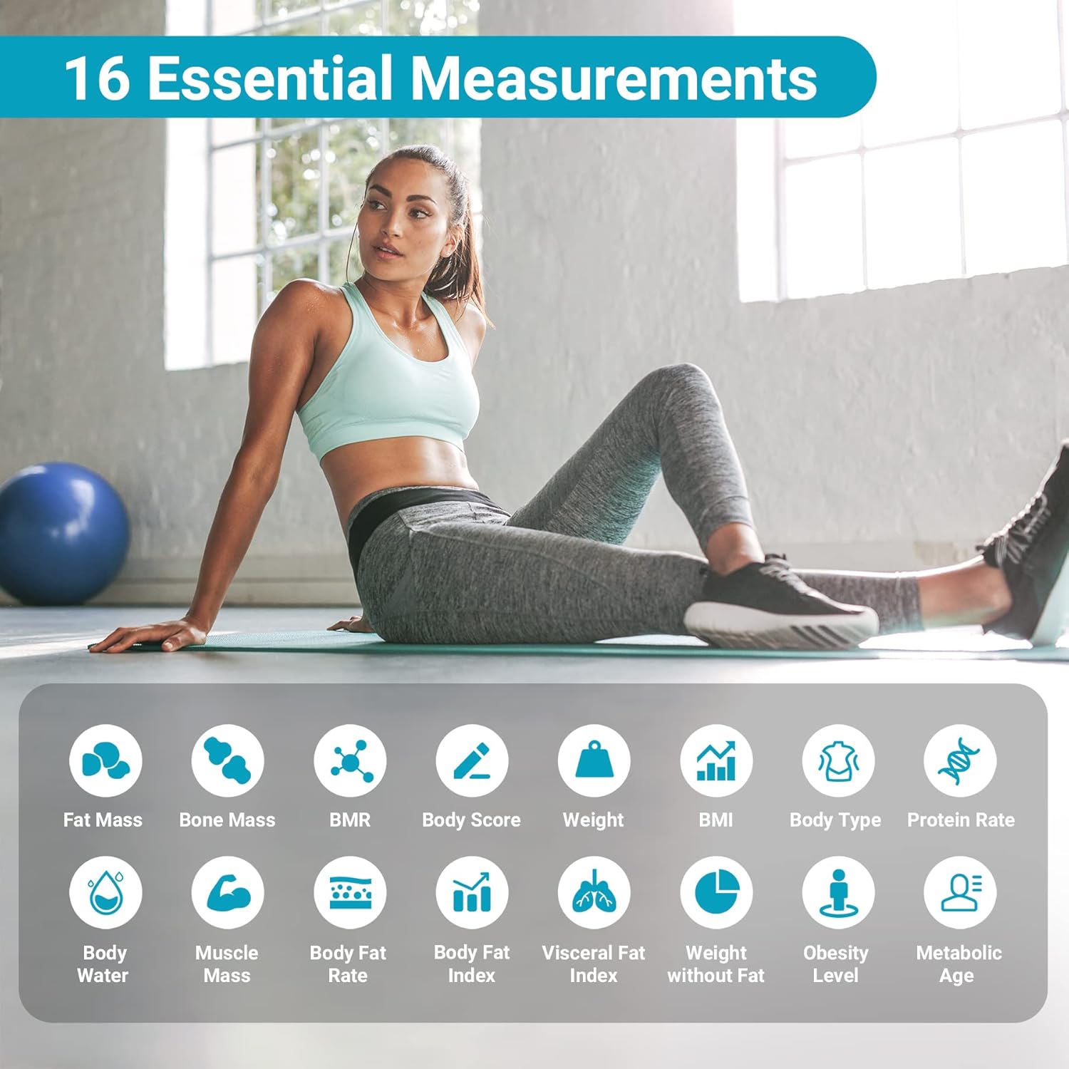 Living Enrichment Bluetooth Body Fat Scale - 396 lbs Black