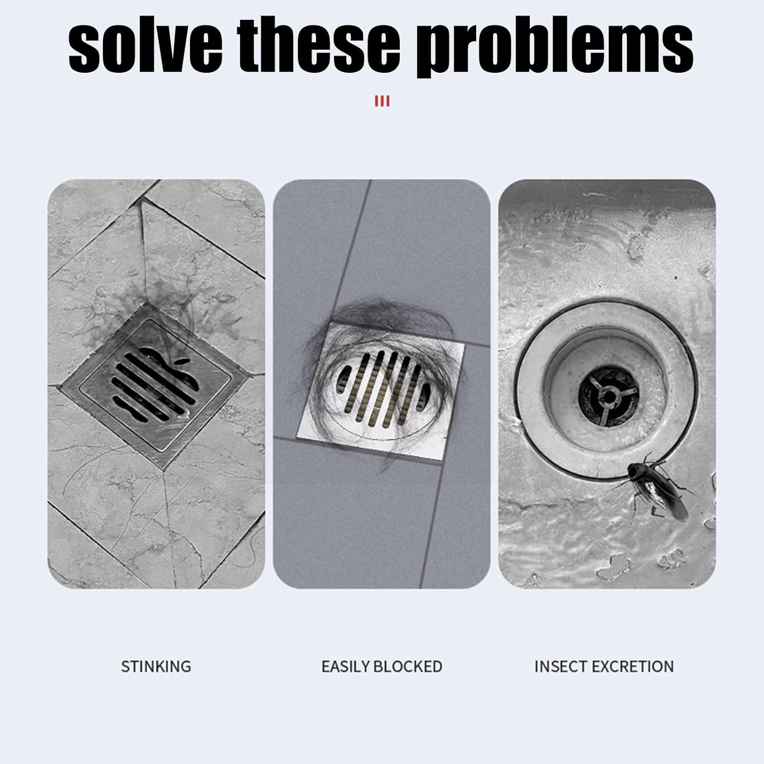 Belupai Universal Drain Cover for Shower and Sink