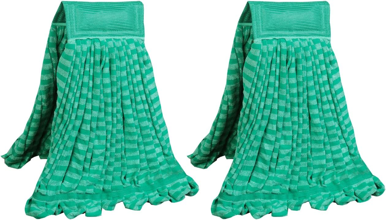 DIRT RUSHER 2 Pack Microfiber Tube Mop Head Replacement
