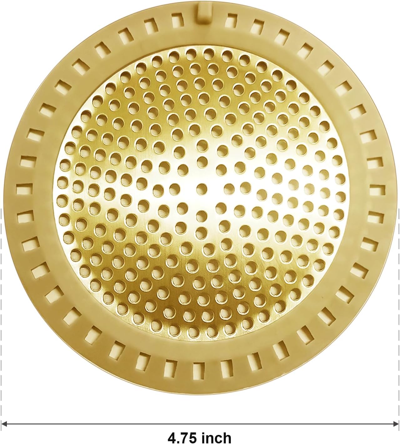 2PCS Hair Catcher Shower Drain Cover with Silicone and Stainless Steel