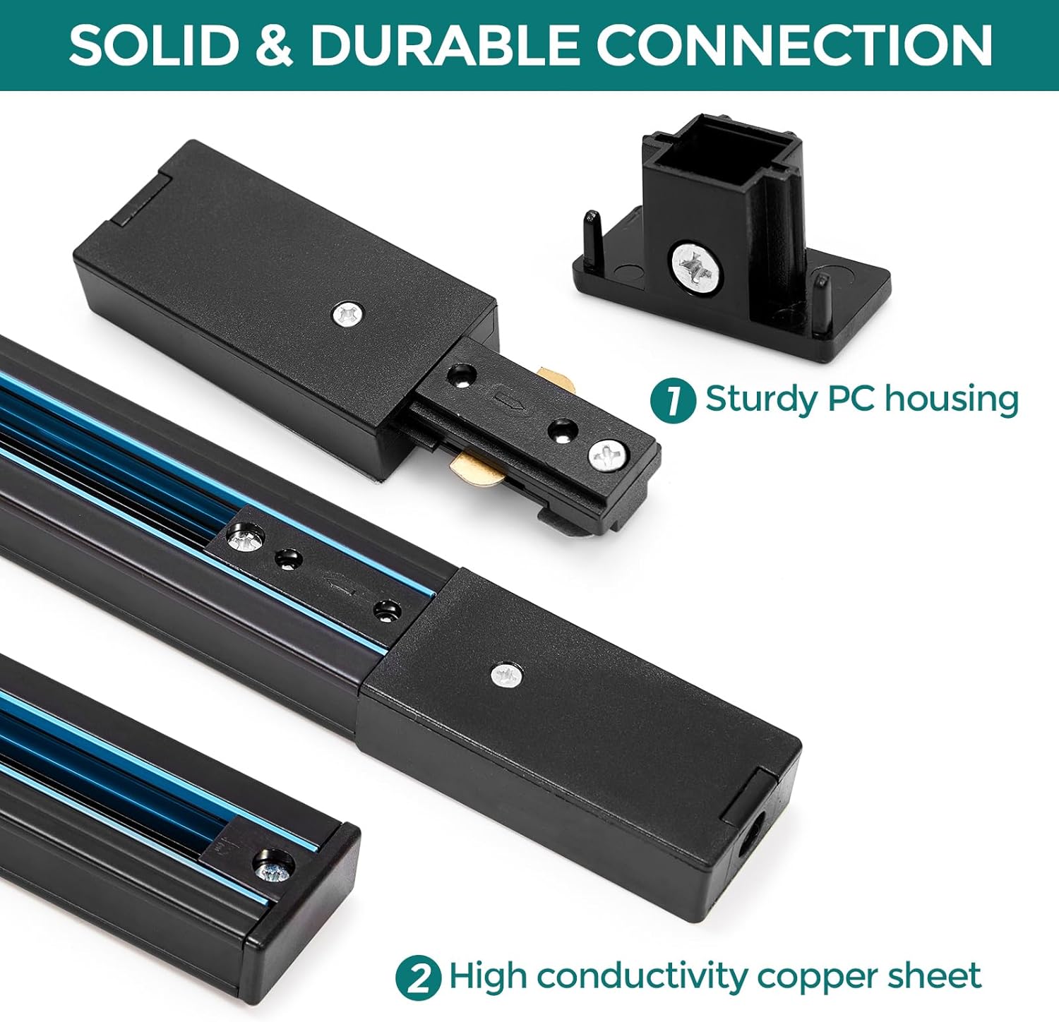 iCreating H Track Live End Connector - 3 Wire Power Feed 1