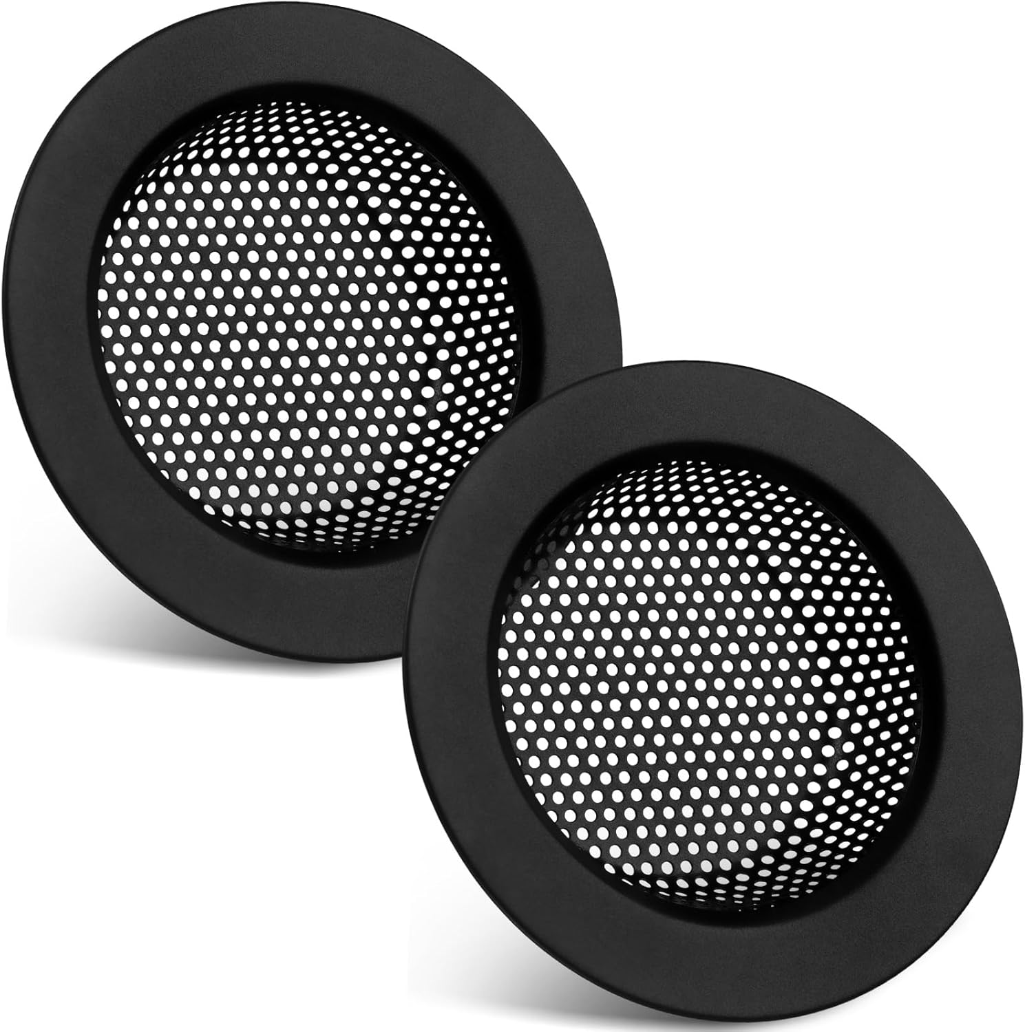 Retisee 2 Pcs Stainless Steel Sink Strainer Matte Black