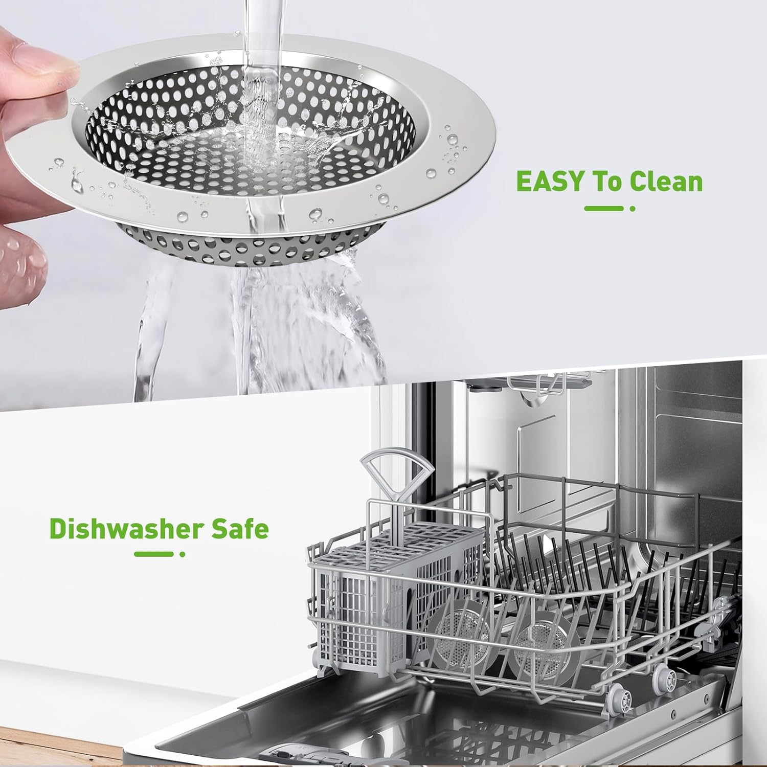 CasaCulina 3PCS Kitchen Sink Drain Strainer