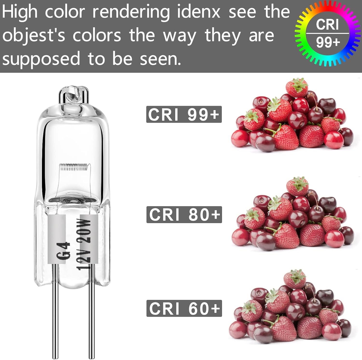 EKSAVE G4 20W Halogen Bulbs 12V 12 Pack Dimmable