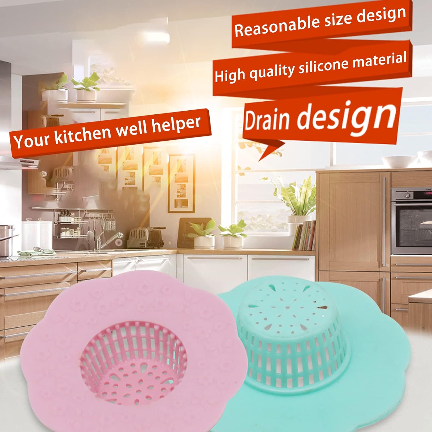 Wild Tribe Flower Shape Drain Strainer Set of 6