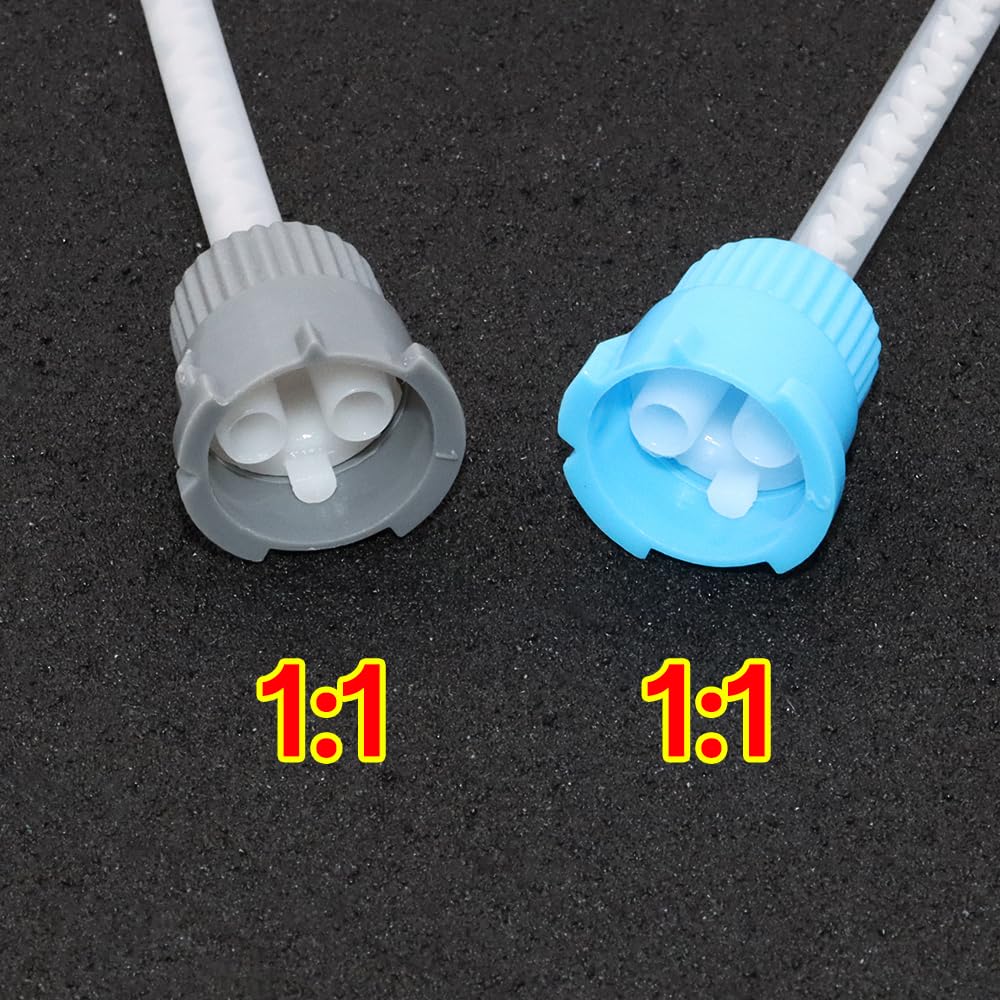 50pcs Blue Epoxy Mixing Nozzle for Glue Gun with 1121 Ratio