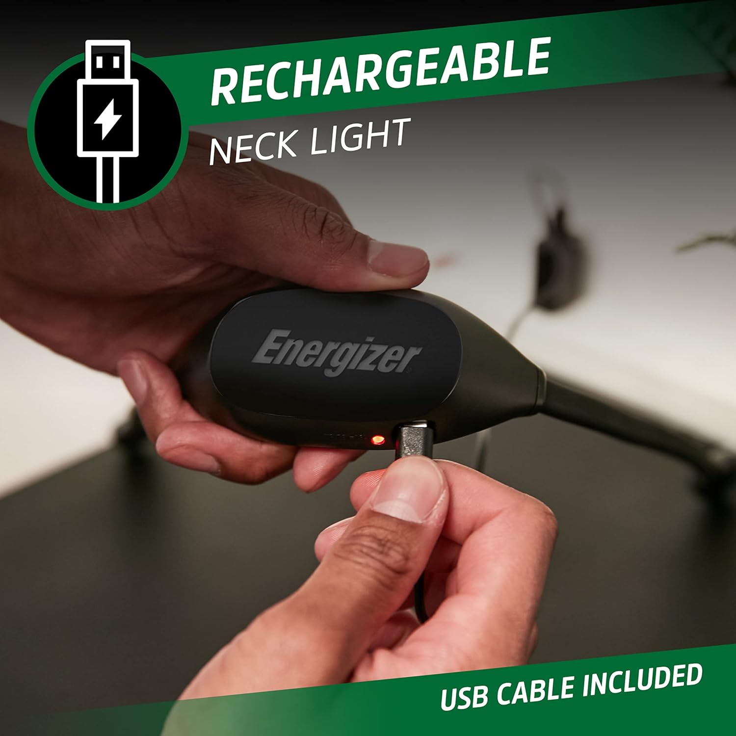 Energizer Rechargeable Neck Light with Flex 3 Brightness Levels