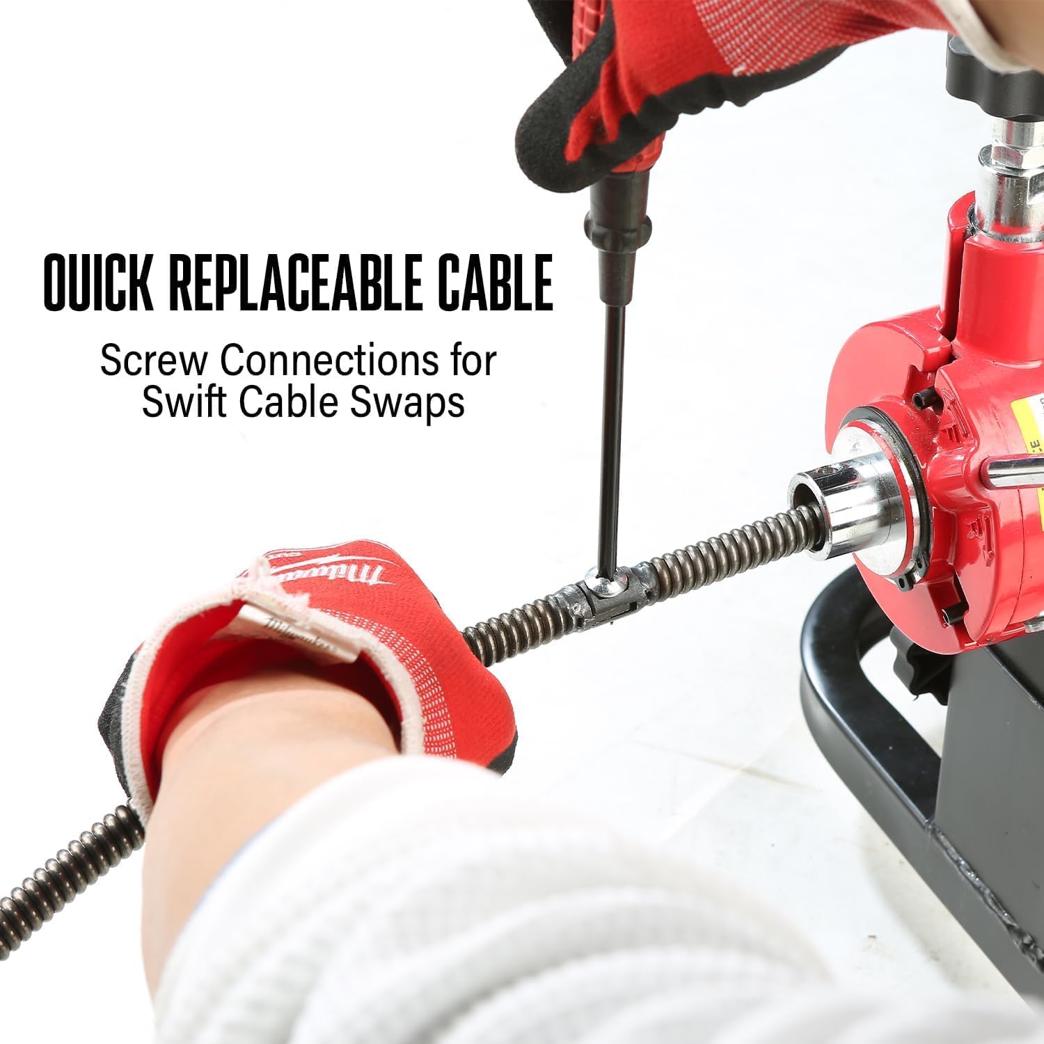 POPULO 100FT Drain Cleaner Replacement Cable 1