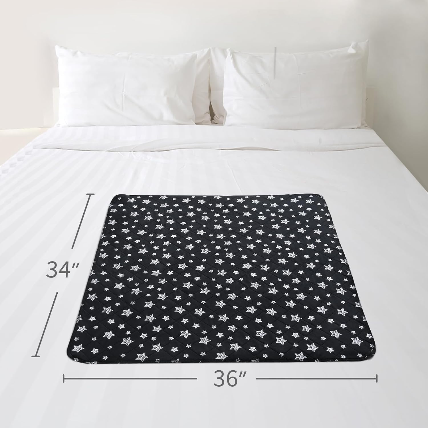 Moonsea Waterproof Bed Pads for Incontinence 34x36 2 Pack