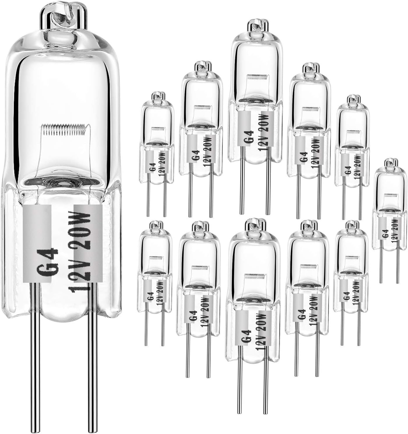 EKSAVE G4 20W Halogen Bulbs 12V 12 Pack Dimmable