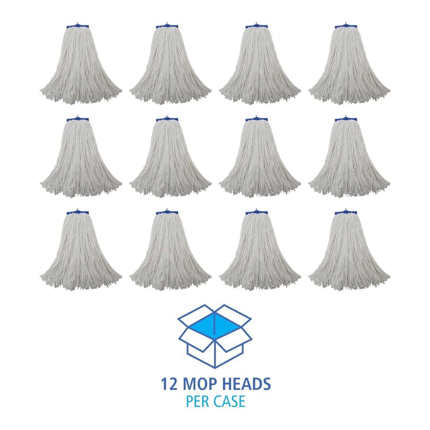 Boardwalk BWK720R 20 oz Lie-Flat Rayon Mop Head - White