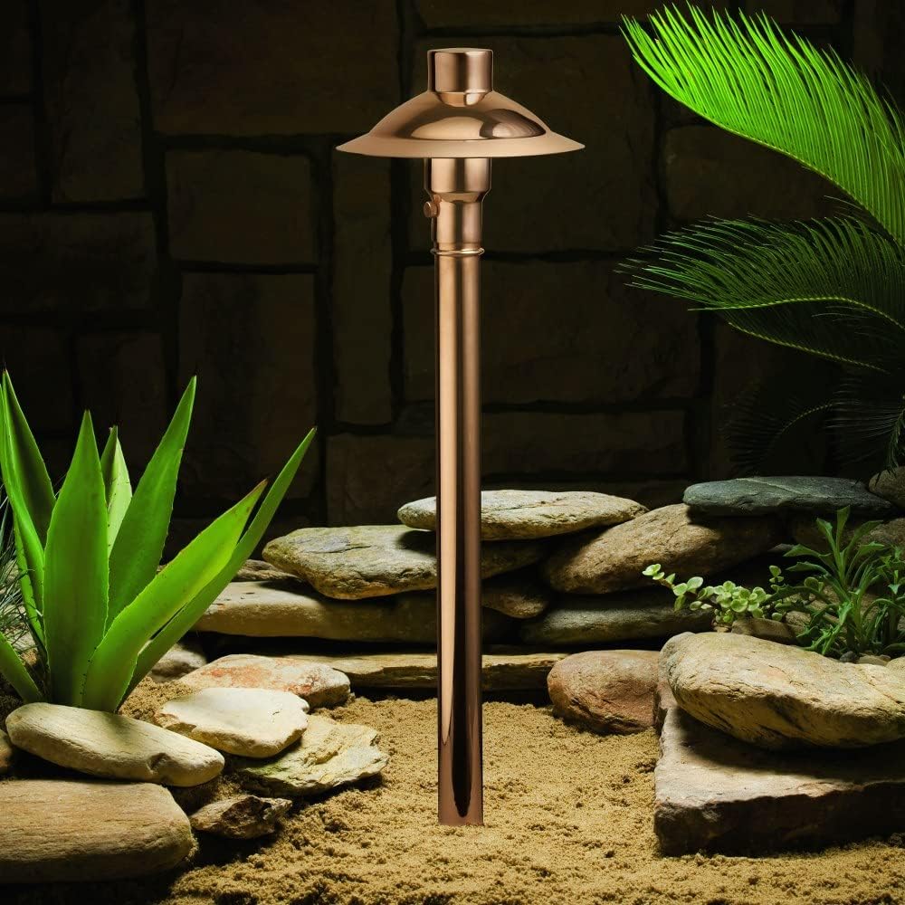 Kichler 15350CO Copper Path Light - 1-Light 12V