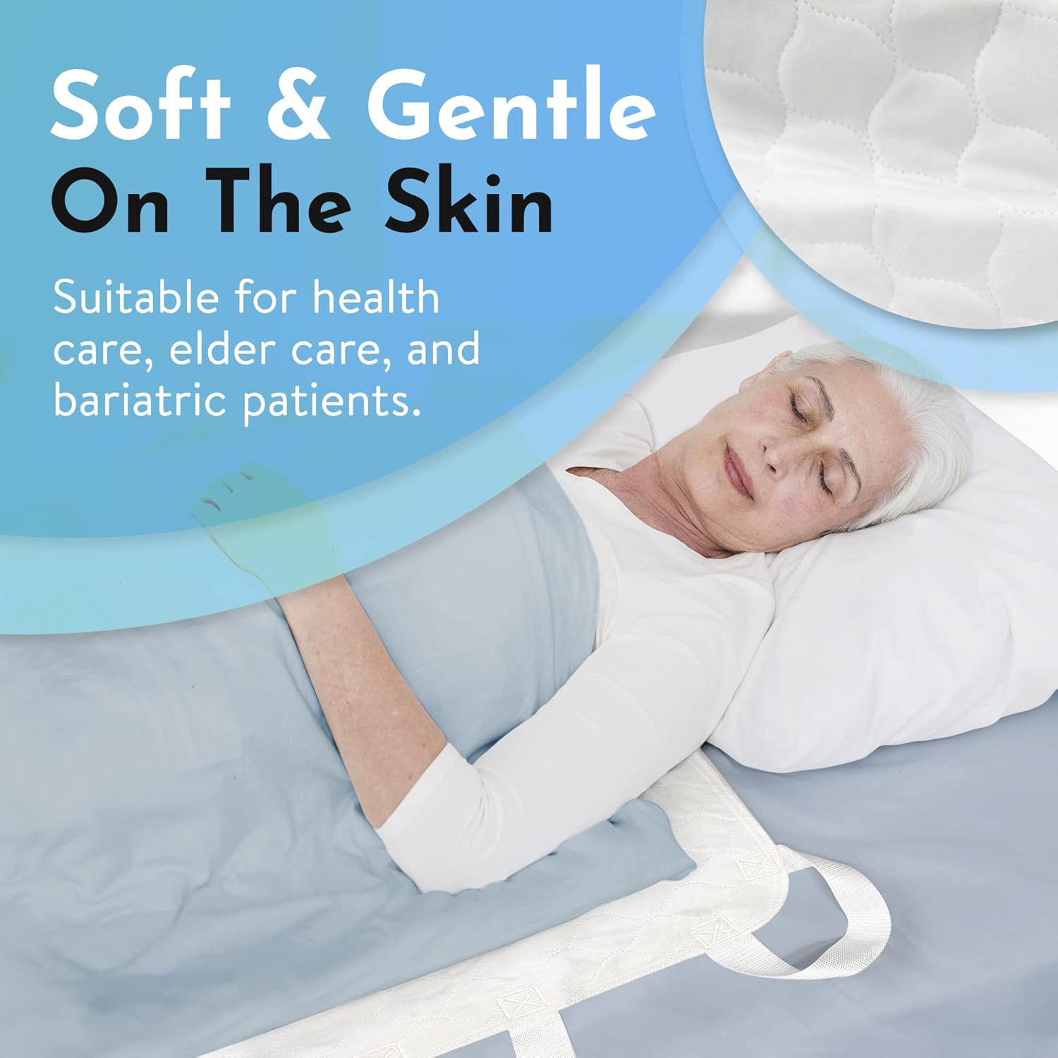 ATCHA BA Positioning Bed Pad with Handles