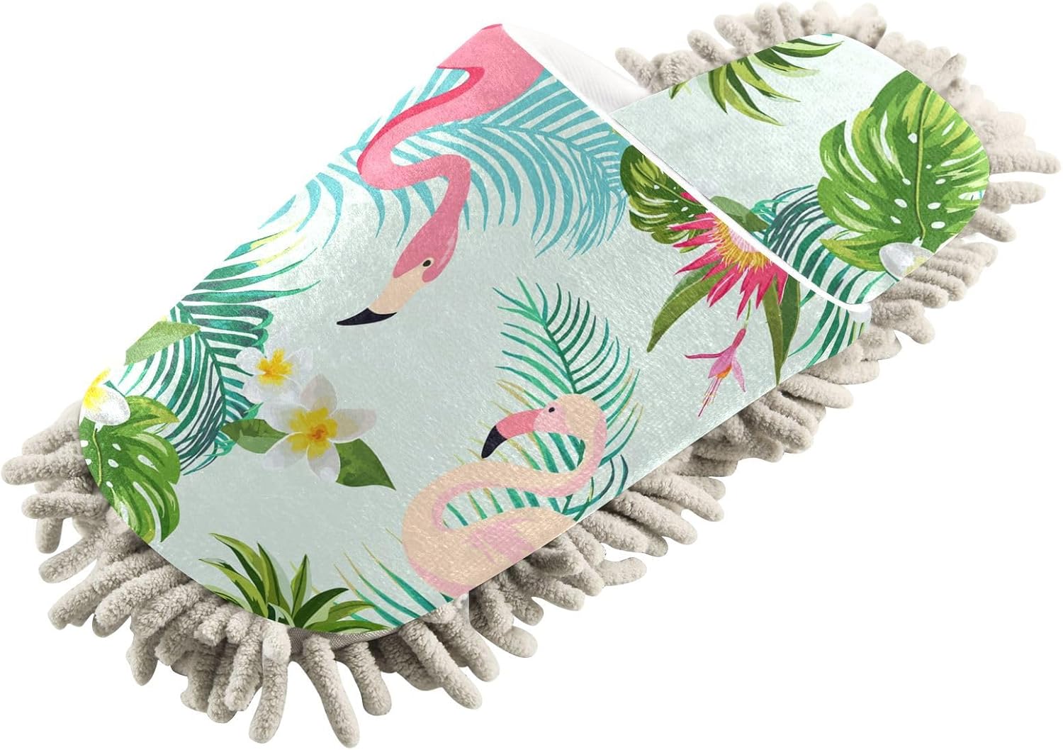 Sinestour Flamingo Mop Slippers for Floor Cleaning 1