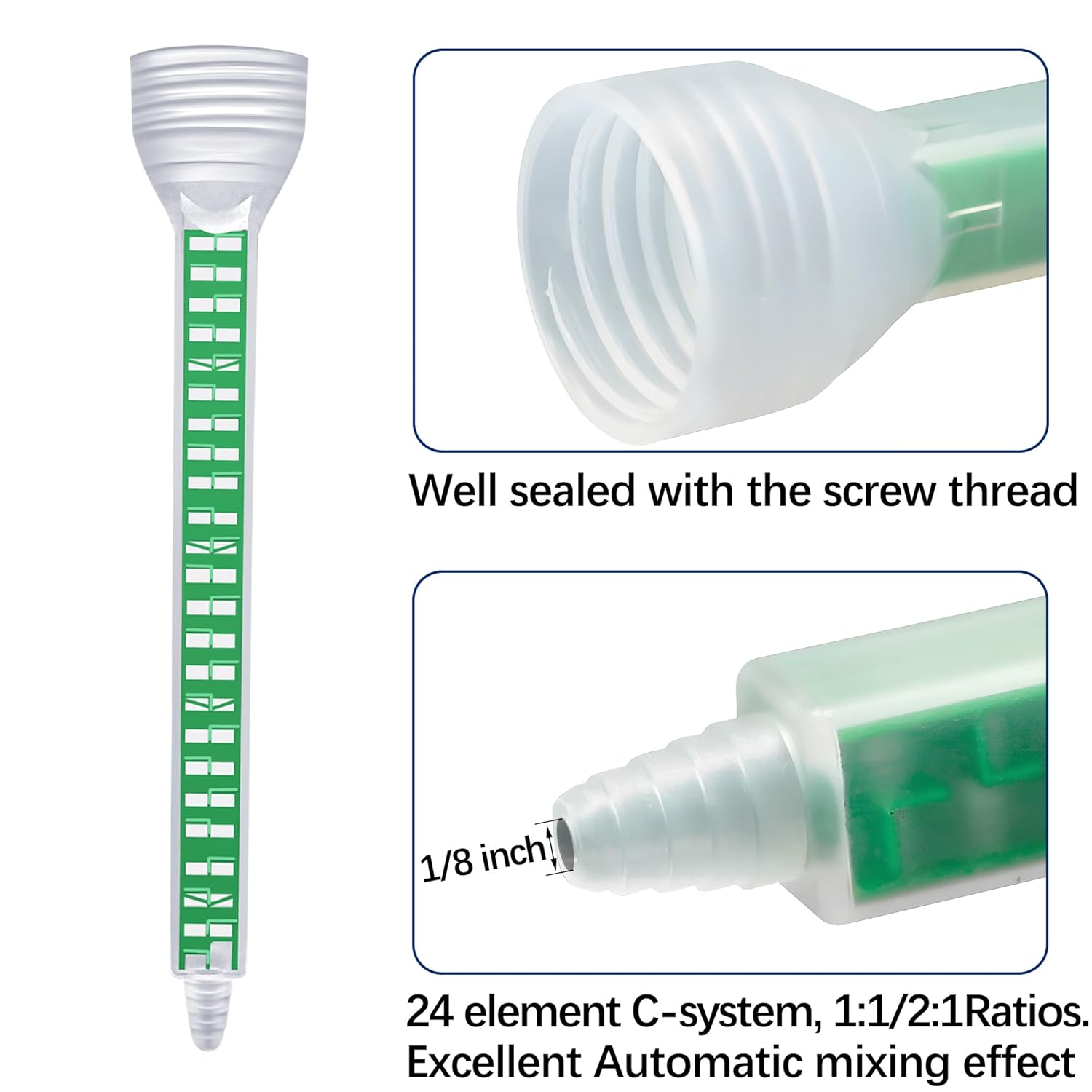 20 Pack Epoxy Mixing Nozzles 11 12 Ratio Cartridges Tips
