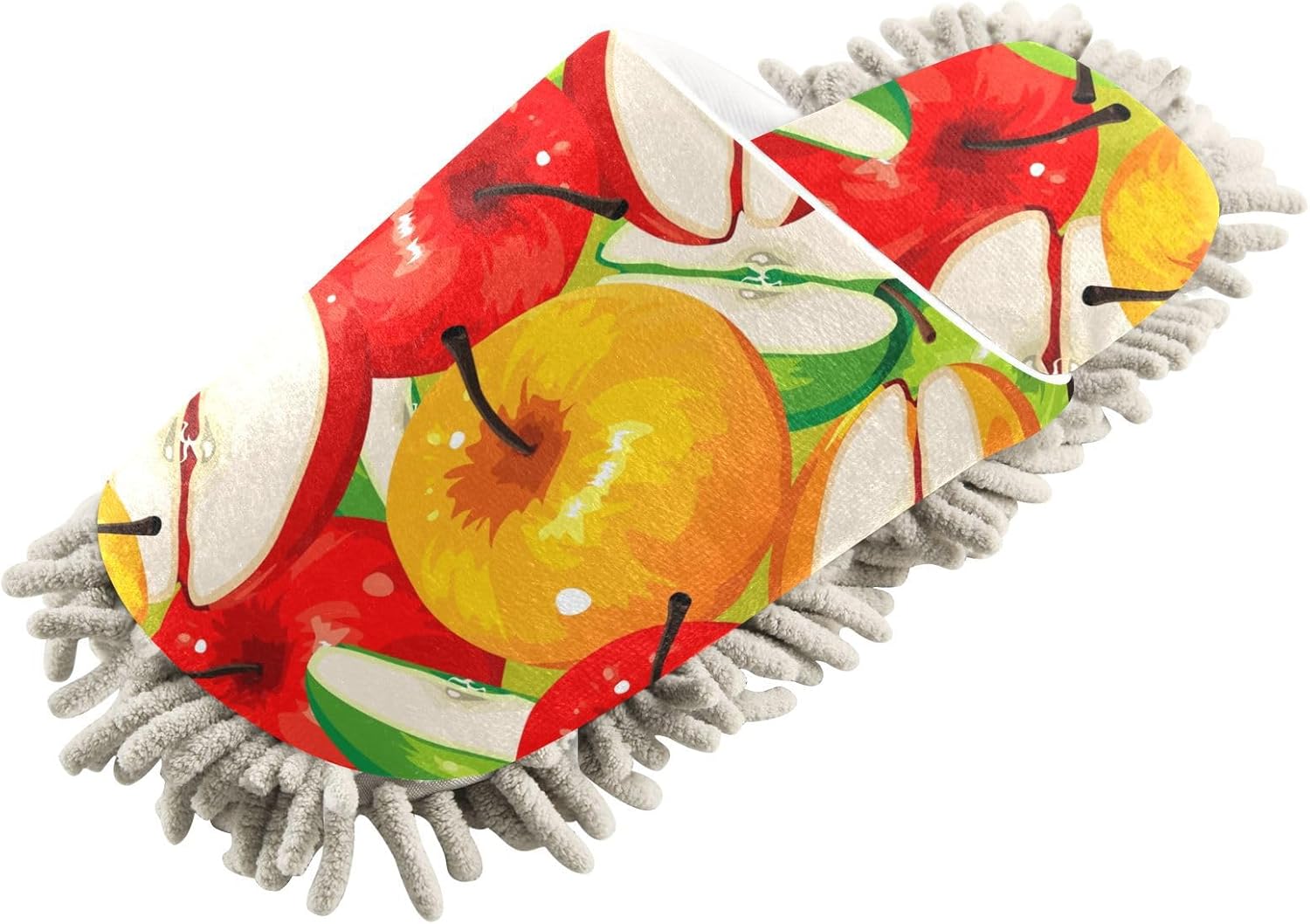 Sinestour Red Orange Mop Slippers for Floor Cleaning
