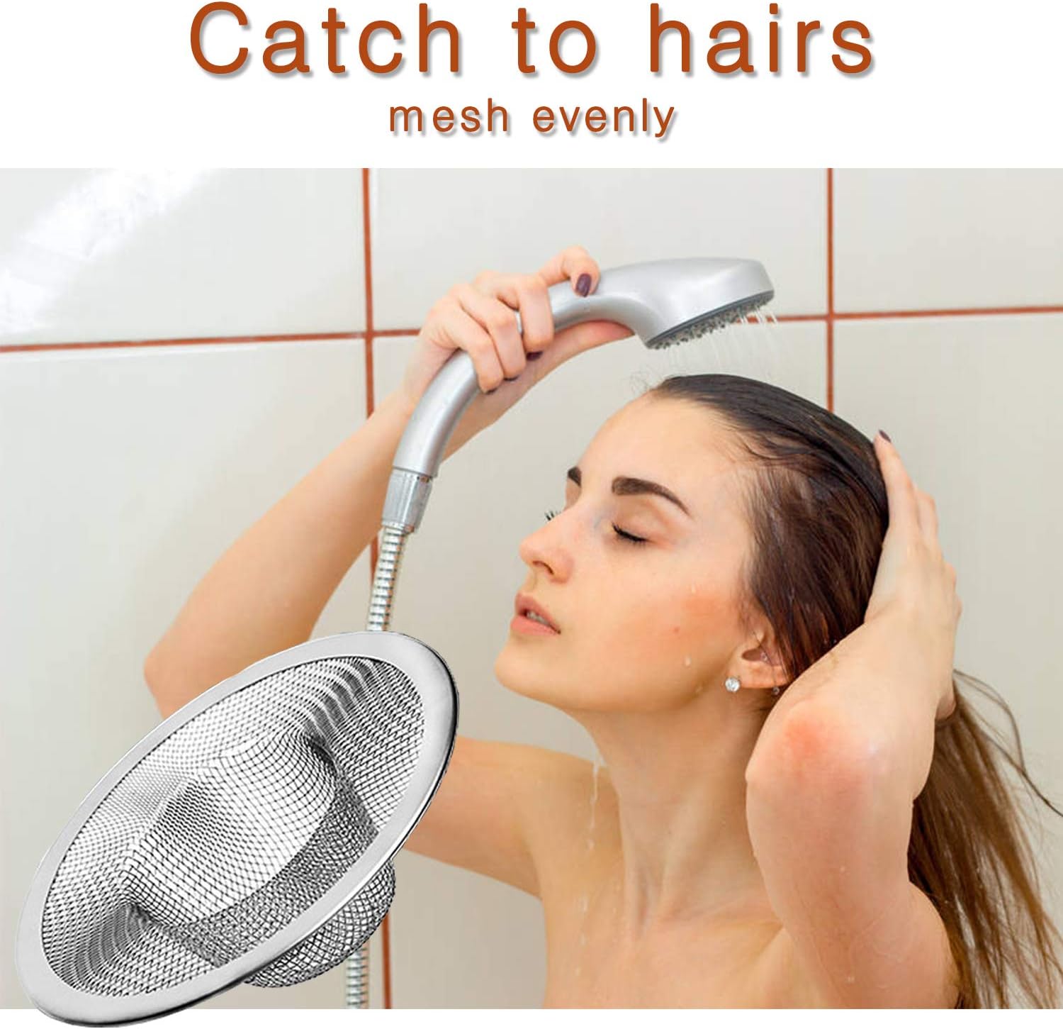 4pcs Heavy Duty Stainless Steel Kitchen Sink Strainer