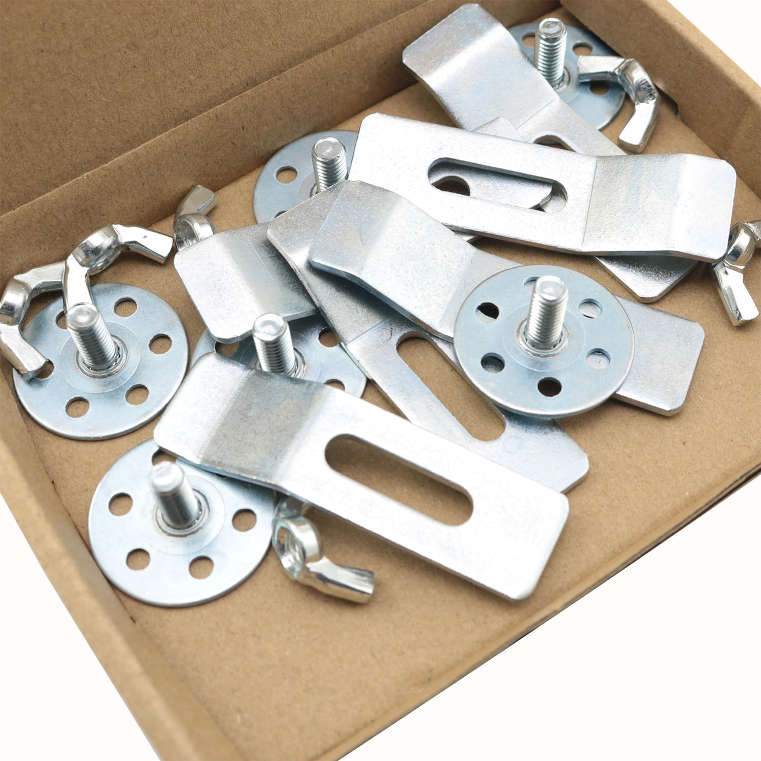 6PCS Galvanised Steel Sink Clamps for Kitchen and Bathroom 1