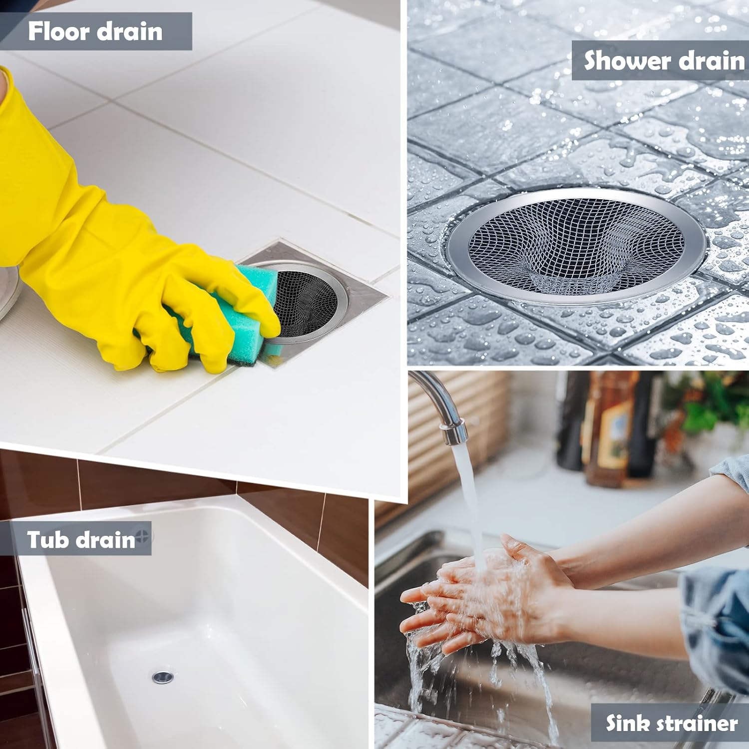 Shimeyao 100 Pcs 275 Mesh Sink Strainers