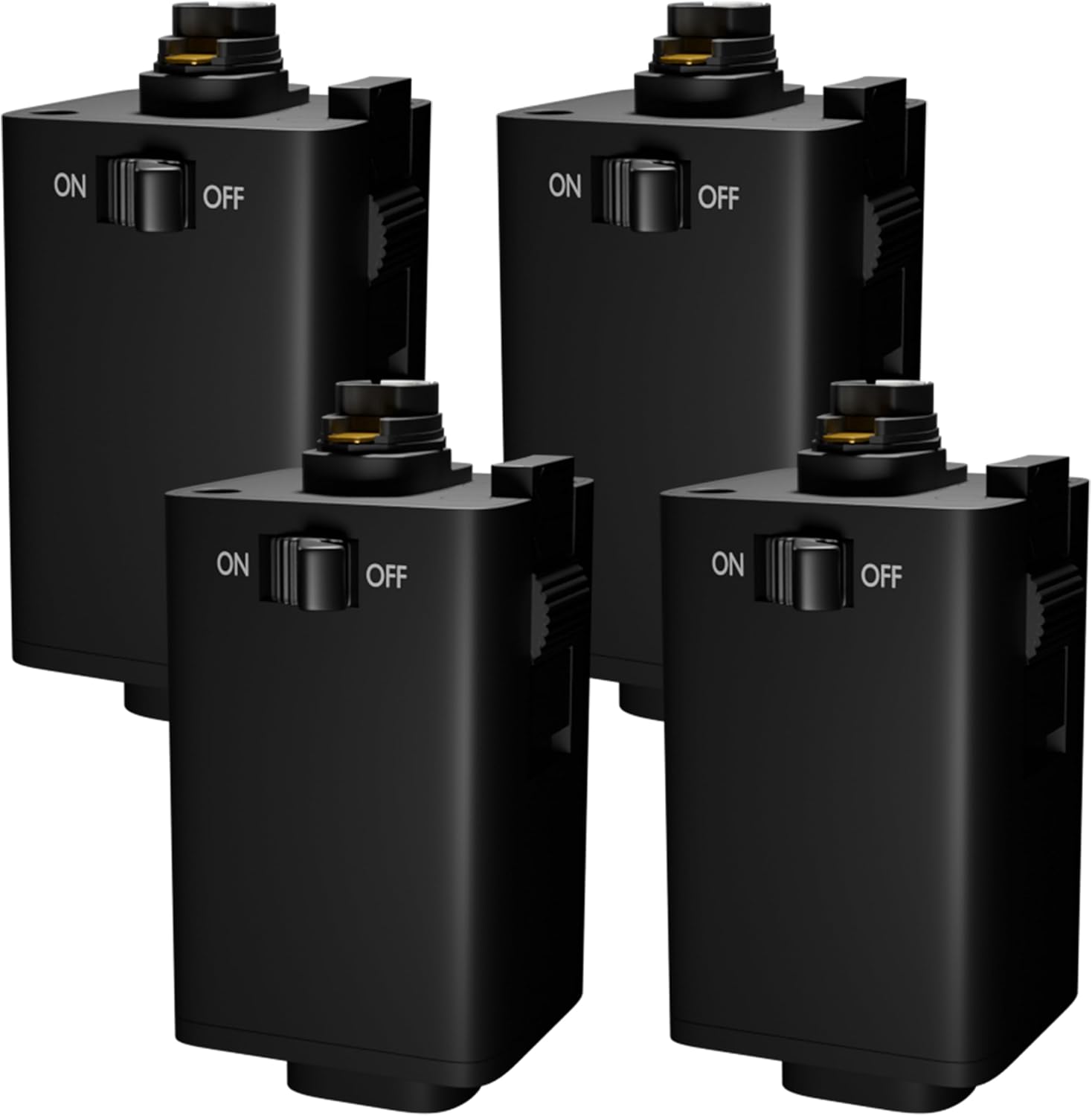 OHLECTRIC Pendant Track Adapter - Pack of 4 Black