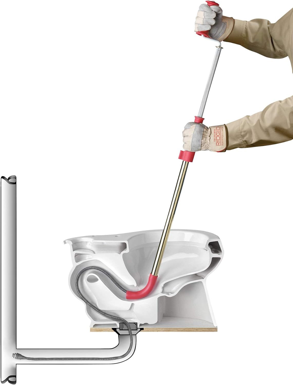 Ridgid 59797 K-6 Toilet Auger with Bulb Head 1