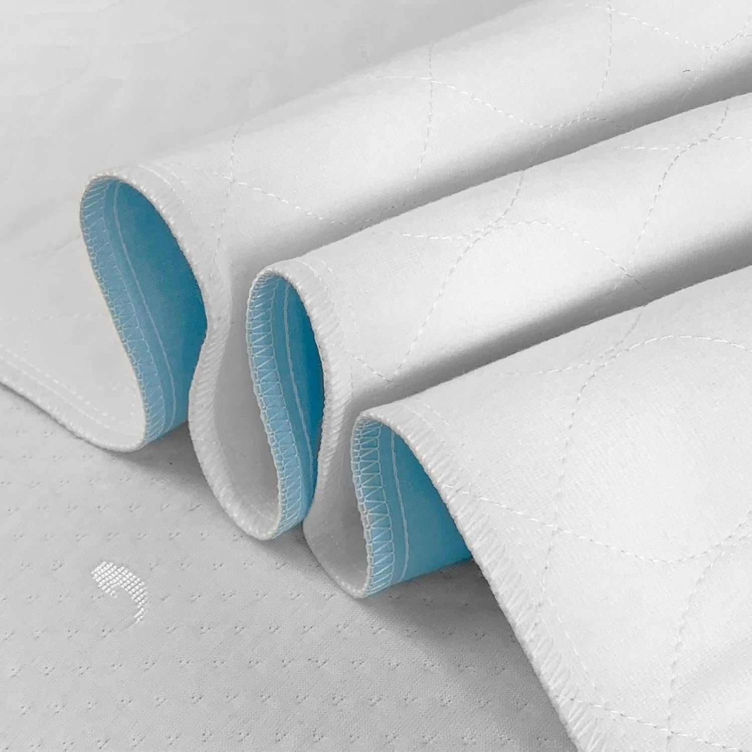 Bamuho 4-Layer Waterproof Bed Pad - Cyan 34x52