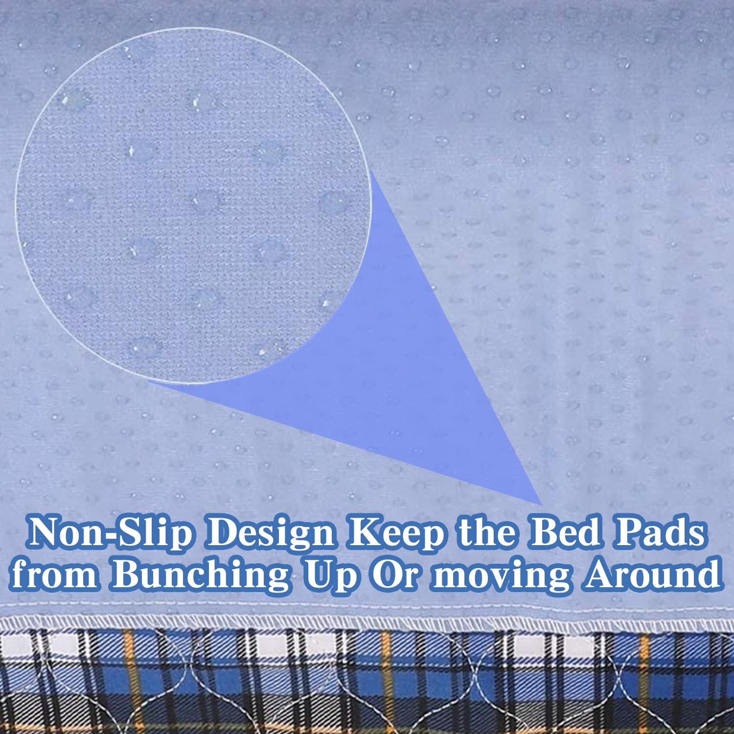 pegirra Non-Slip Bed Pads 18 x 24 Waterproof Reusable