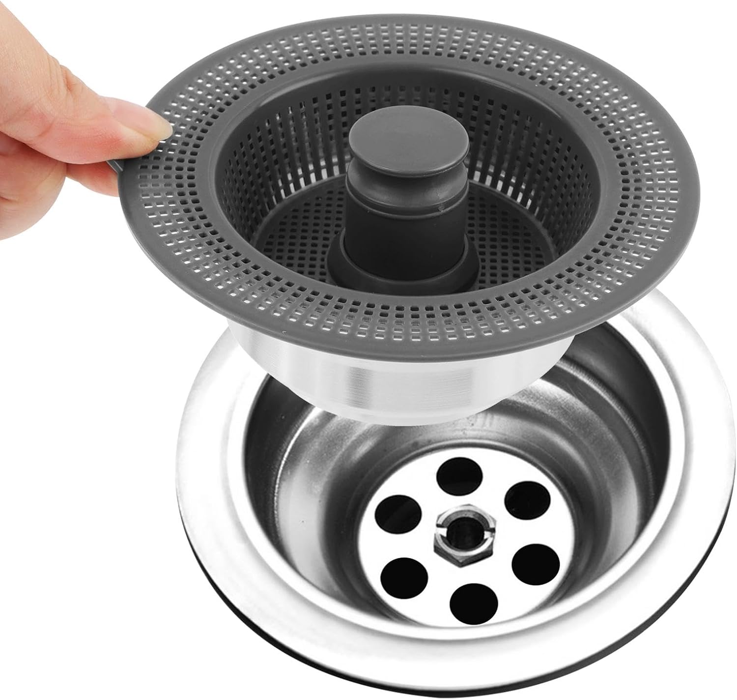 Homfanseec Kitchen Sink Drain Strainer with Deodorant
