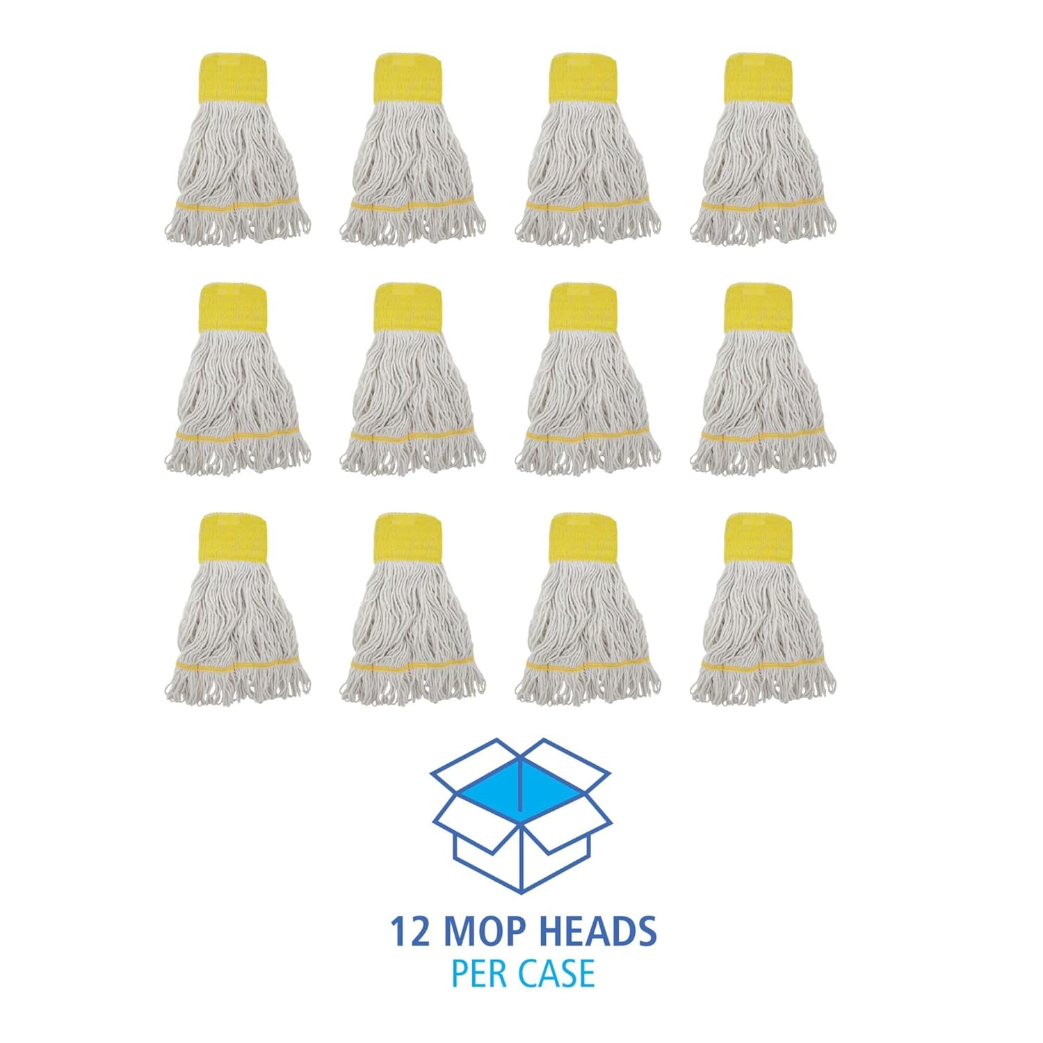 Boardwalk BWK501WH 5 in Headband Super Loop Wet Mop Head - Small White