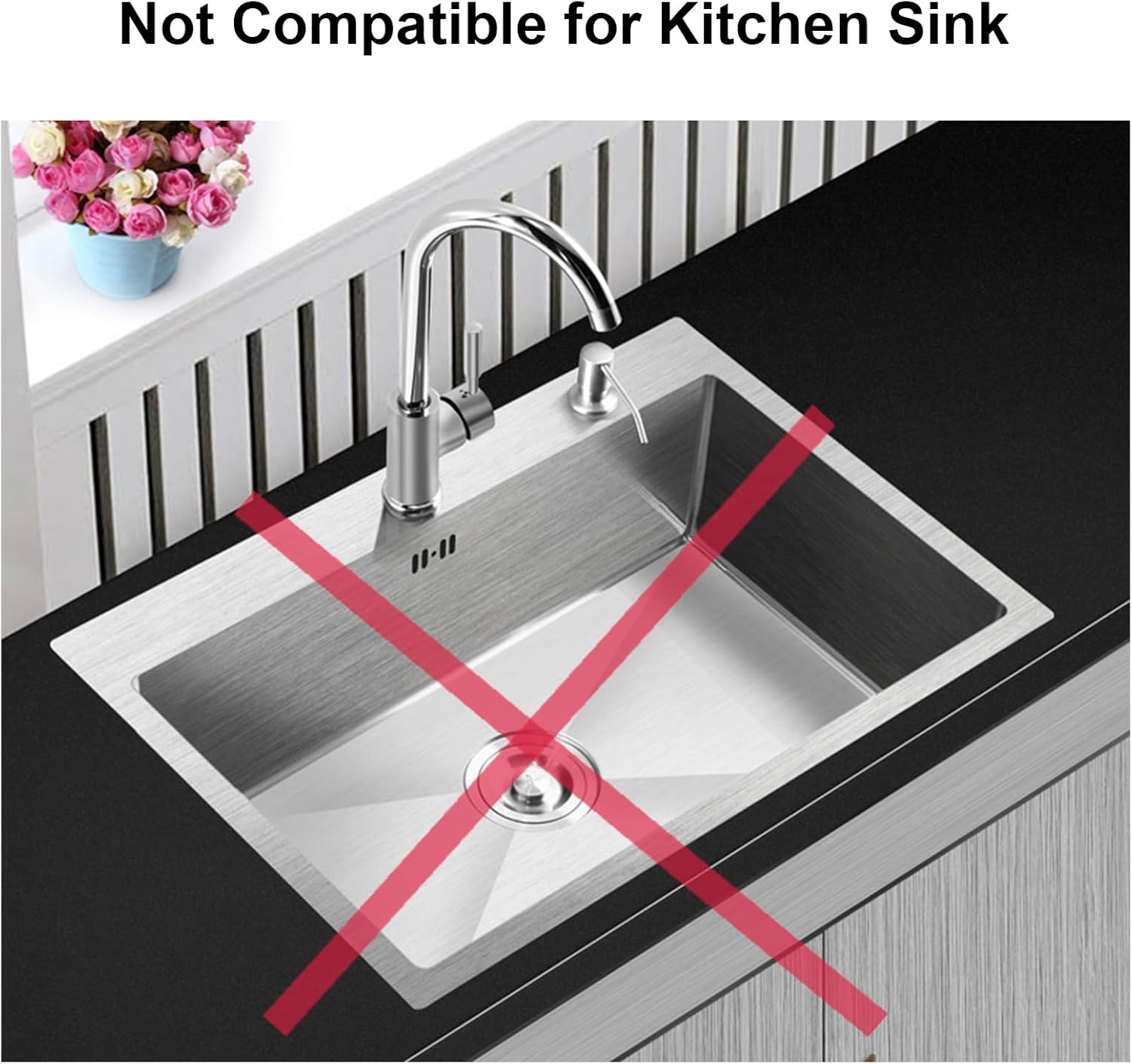 6-Pack Bathroom Sink Drain Strainer - Hair Catcher Prevents Clogs