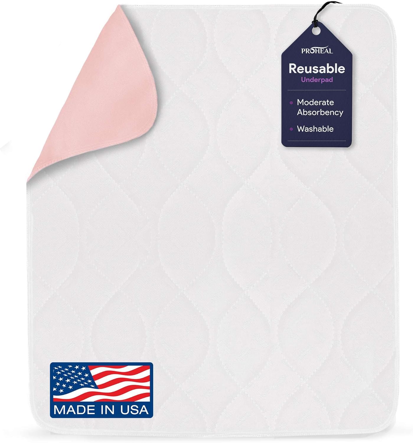 ProHeal Reusable Incontinence Bed Pads - 34x36 Washable Leak Proof