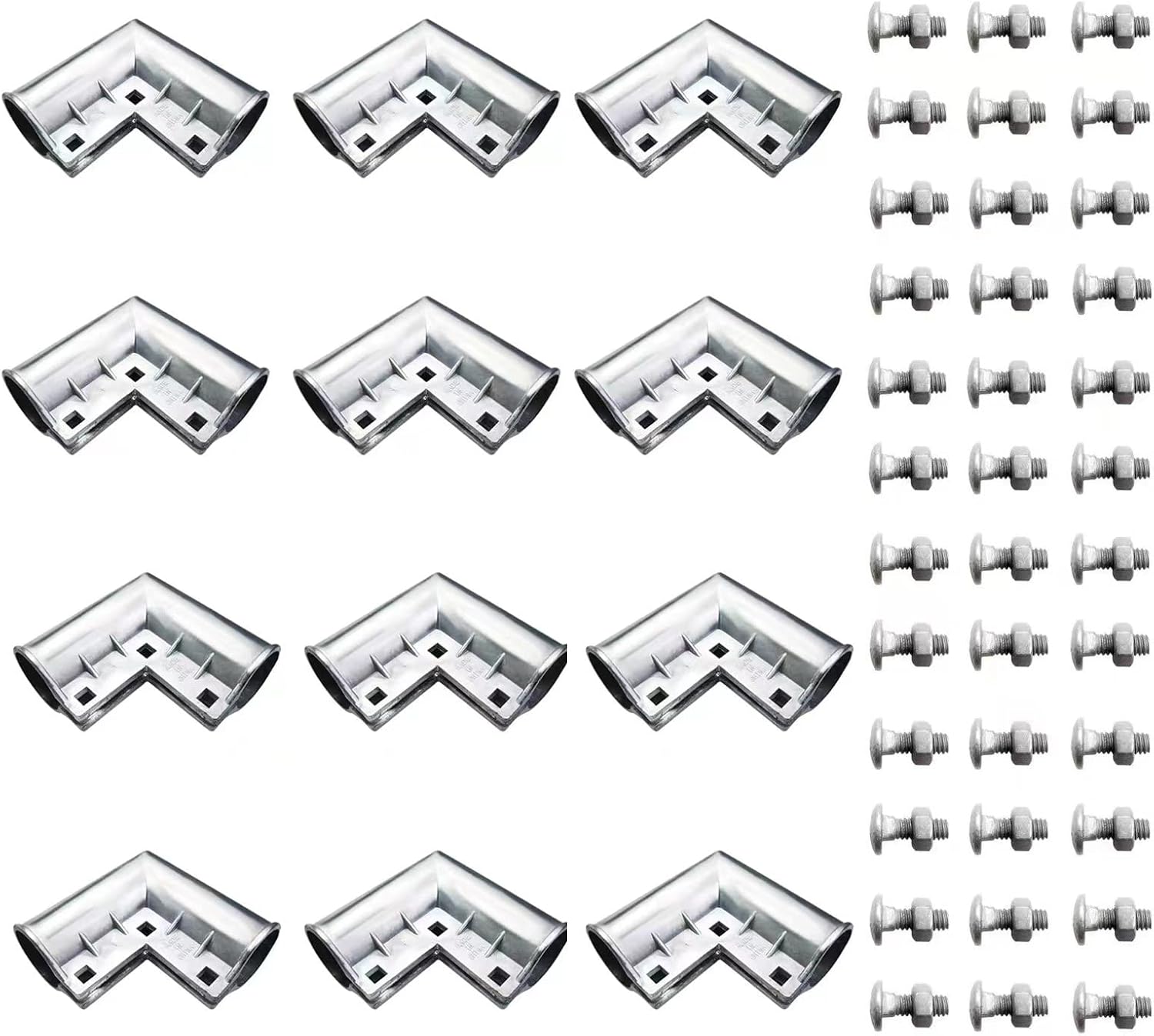 Quantfire Aluminum Chain Link Gate Corner 12-Pack