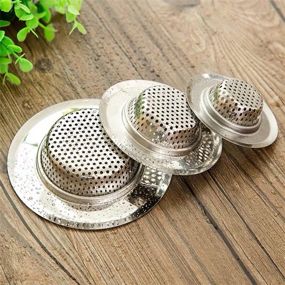 JYYHSF 4Pcs Stainless Steel Drain Hair Catcher for Kitchen and Bathroom