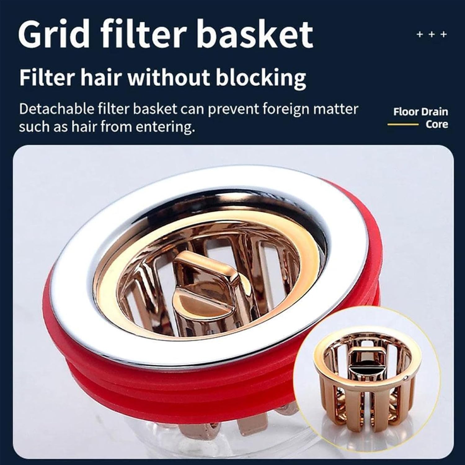 1 Piece Floor Drain for Bathroom Kitchen and More