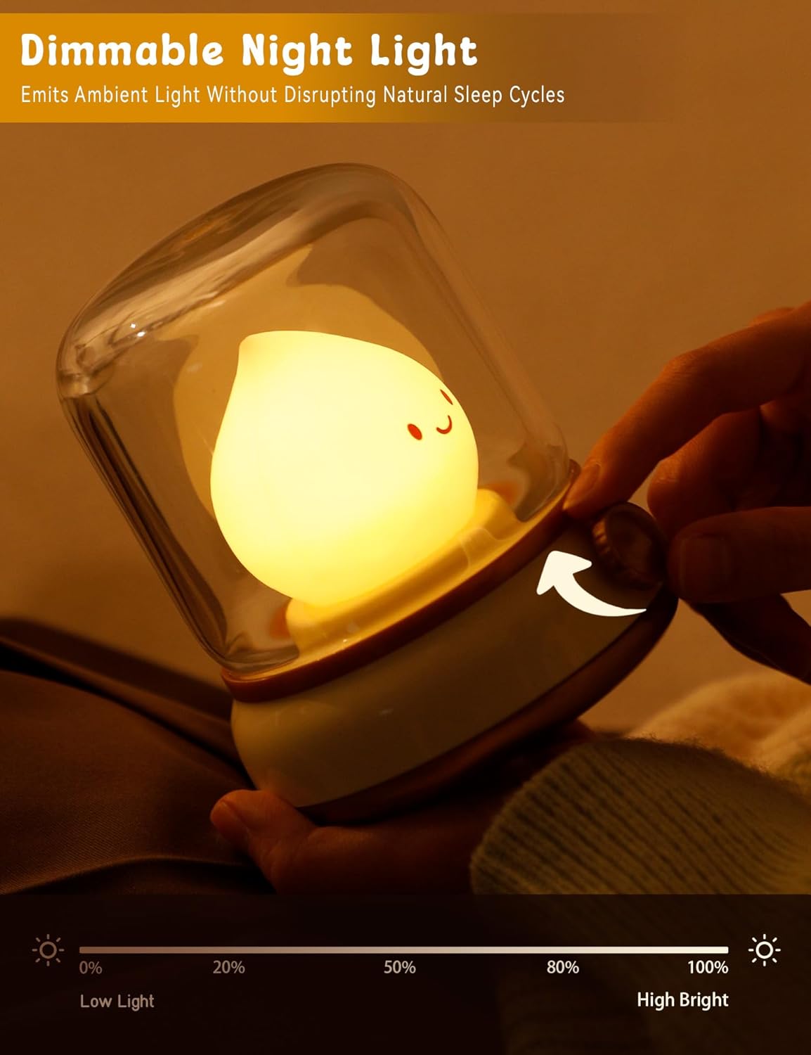 WANIDEA Cute Chibi Flame Lamp Retro Night Light 1