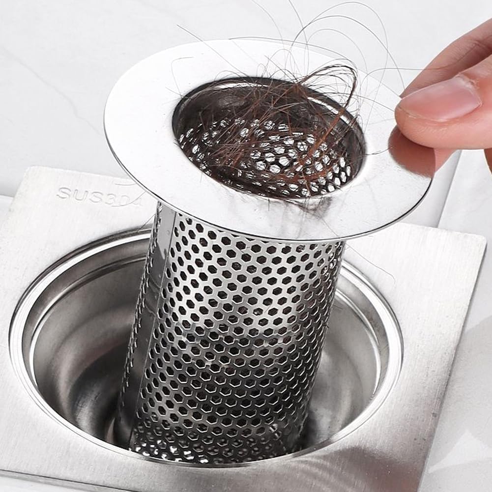 Tookie 4 Pack Stainless Steel Hair Catcher Drain Strainer