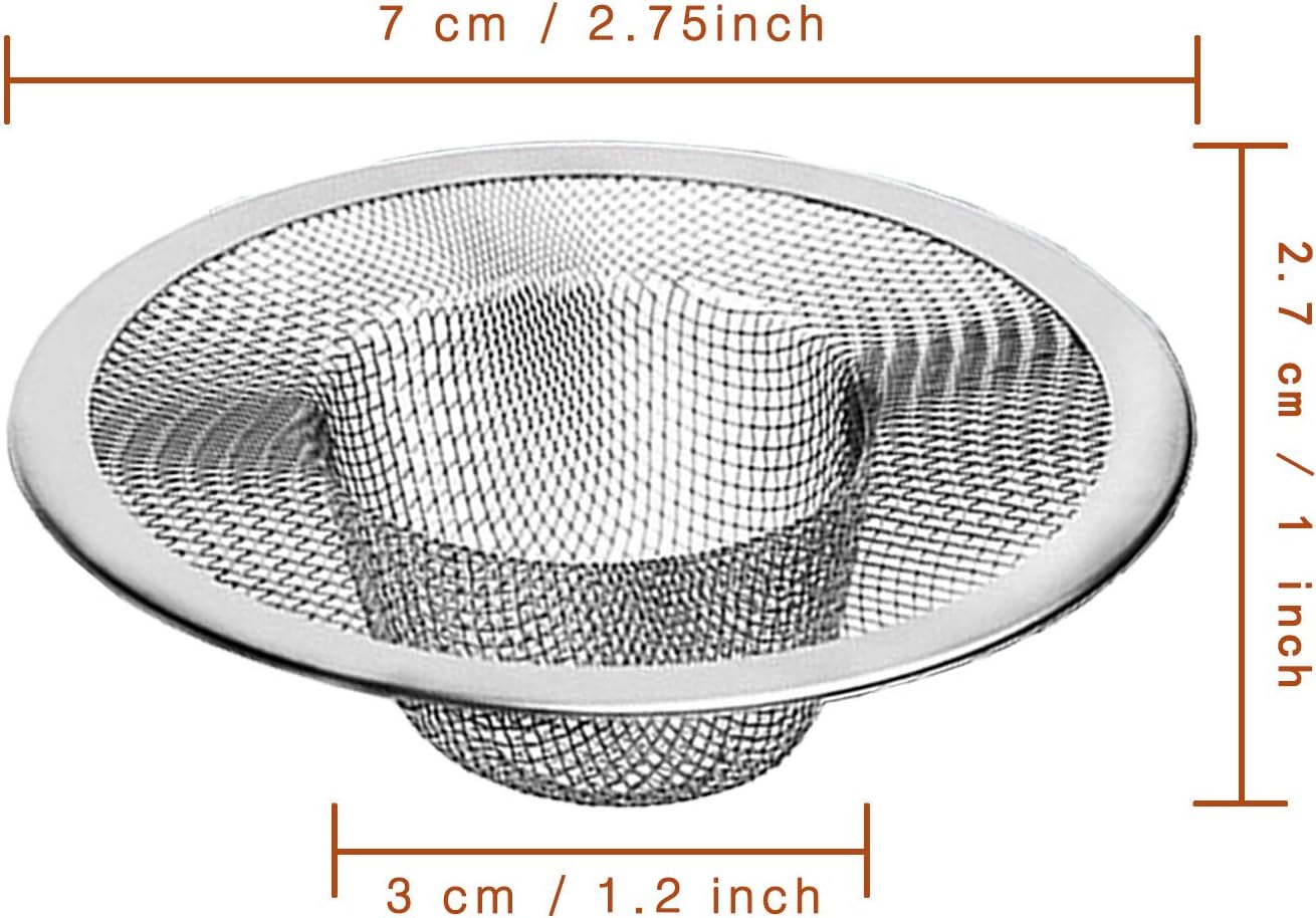 4pcs Heavy Duty Stainless Steel Kitchen Sink Strainer